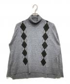 IENAイエナ）の古着「ライトウールアーガイルニット」｜グレー