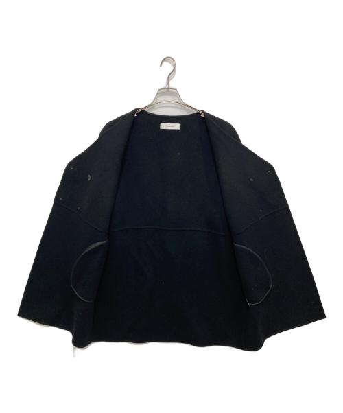 SNORDREL（スノードレル）SNORDREL (スノードレル) WOOL NO-COLLAR COAT ブラック サイズ:Mの古着・服飾アイテム