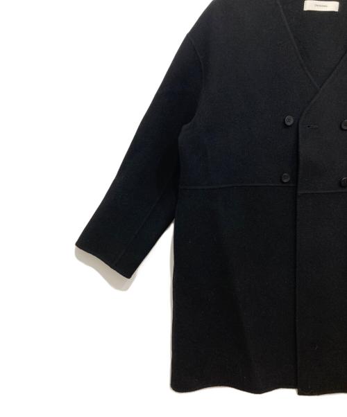 SNORDREL（スノードレル）SNORDREL (スノードレル) WOOL NO-COLLAR COAT ブラック サイズ:Mの古着・服飾アイテム