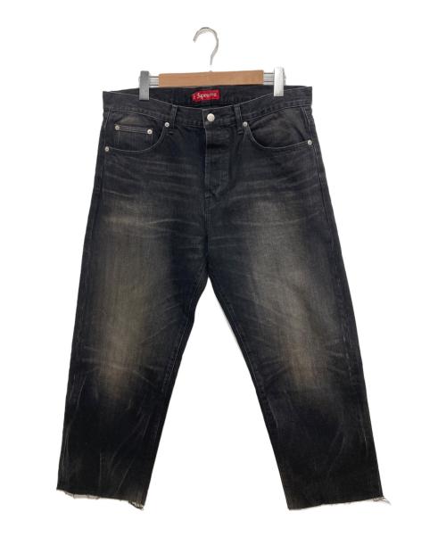 SUPREME（シュプリーム）SUPREME (シュプリーム) Distressed Loose Fit Selvedge Jean ブラック サイズ:W34の古着・服飾アイテム