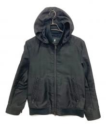 BLACK LABEL CRESTBRIDGE（ブラックレーベル クレストブリッジ）の古着「シャドーチェックフーデッドジャケット」｜ブラック