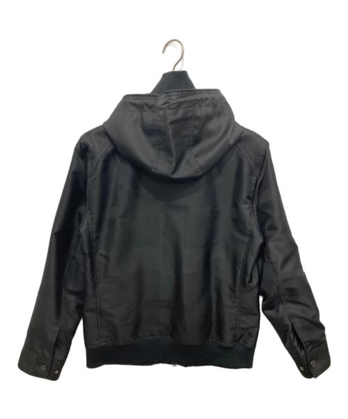 BLACK LABEL CRESTBRIDGE（ブラックレーベル クレストブリッジ）BLACK LABEL CRESTBRIDGE (ブラックレーベル クレストブリッジ) シャドーチェックフーデッドジャケット ブラック サイズ:Lの古着・服飾アイテム