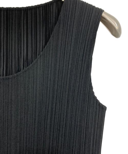PLEATS PLEASE（プリーツプリーズ）PLEATS PLEASE (プリーツプリーズ) ノースリーブワンピース ブラック サイズ:2の古着・服飾アイテム