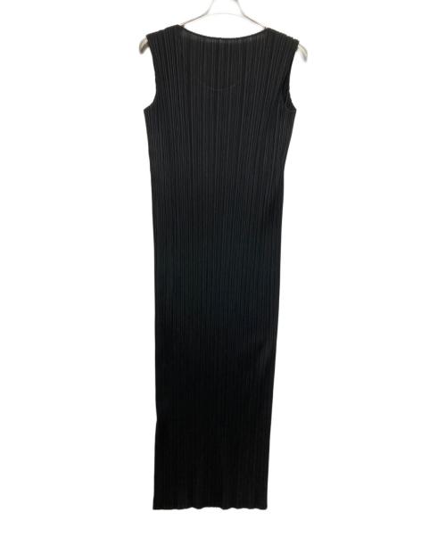 PLEATS PLEASE（プリーツプリーズ）PLEATS PLEASE (プリーツプリーズ) ノースリーブワンピース ブラック サイズ:2の古着・服飾アイテム