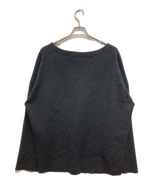 CHAOS（カオス）CHAOS (カオス) ウールVネックニットプルオーバー グレー サイズ:Fの古着・服飾アイテム