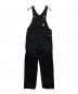 CARHARTT WIP（カーハート ワークインプログレス）の古着「BIB OVERALL」｜ブラック