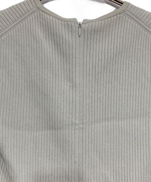 LOUNIE（ルーニー）LOUNIE (ルーニー) kanako sato (カナコ サトウ) タフタドッキングニットワンピース グリーン サイズ:Fの古着・服飾アイテム