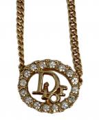 Christian Diorクリスチャン ディオール）の古着「ラインストーンロゴペンダント」｜ゴールド(色)