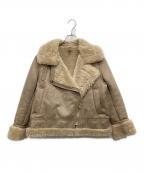 Spick and Spanスピック＆スパン）の古着「アビエイターコクーンブルゾン」｜ベージュ