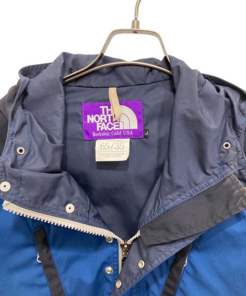 THE NORTHFACE PURPLELABEL（ザ・ノースフェイス パープルレーベル）THE NORTHFACE PURPLELABEL (ザ・ノースフェイス パープルレーベル) 65/35クロスマウンテンパーカー ブルー×ネイビー サイズ:Lの古着・服飾アイテム