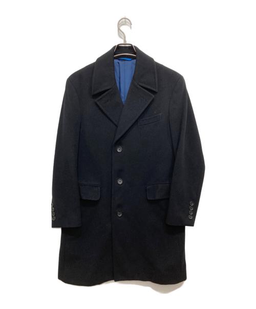 LANVIN en Bleu（ランバンオンブルー）LANVIN en Bleu (ランバンオンブルー) アルスター カラー チェスターコート ブラック サイズ:50の古着・服飾アイテム