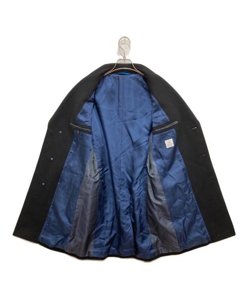 LANVIN en Bleu（ランバンオンブルー）LANVIN en Bleu (ランバンオンブルー) アルスター カラー チェスターコート ブラック サイズ:50の古着・服飾アイテム