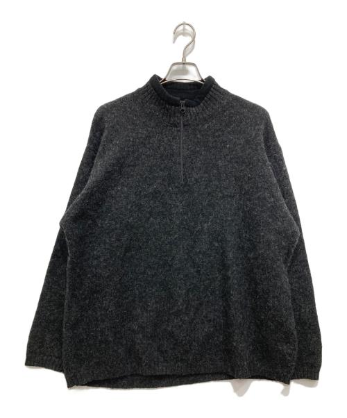 WOOLRICH（ウールリッチ）WOOLRICH (ウールリッチ) ハーフジップニット ブラック サイズ:Oの古着・服飾アイテム