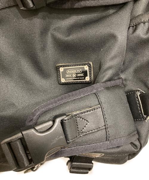 ASSOV（アッソブ）assov (アッソブ) CORDURA DOBBY 305D ROUND ZIP BACK PACK ブラックの古着・服飾アイテム
