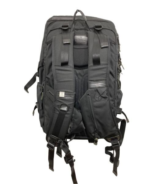 ASSOV（アッソブ）assov (アッソブ) CORDURA DOBBY 305D ROUND ZIP BACK PACK ブラックの古着・服飾アイテム