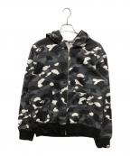 A BATHING APEア ベイシング エイプ）の古着「CITY CAMO SHARK FULL ZIP HOODIE」｜グレー