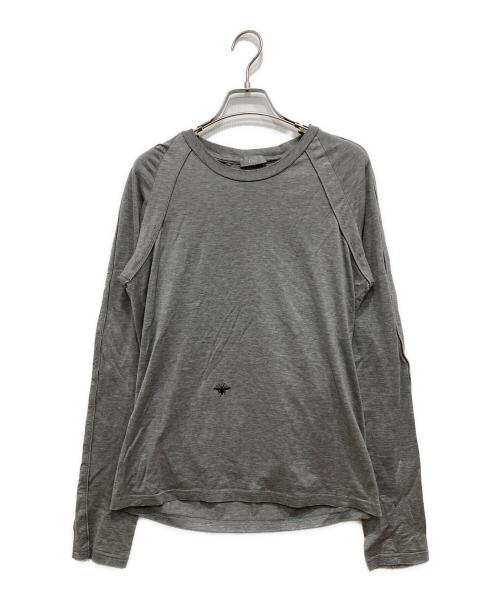 DIOR HOMME（ディオール オム）Dior Homme (ディオール オム) BEE刺繍カットソー グレー サイズ:XSの古着・服飾アイテム