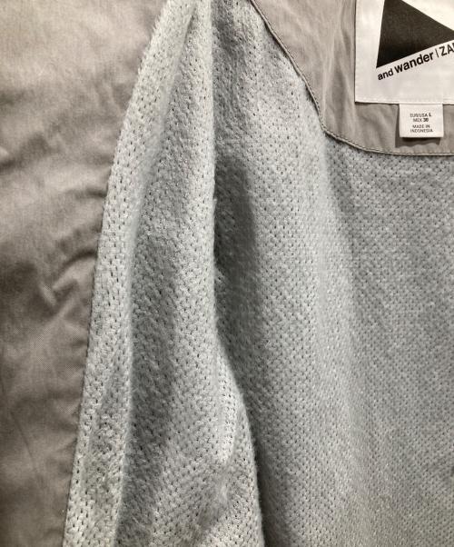ZARA（ザラ）ZARA (ザラ) and wander (アンドワンダー) フーデッドジャケット グレー サイズ:Lの古着・服飾アイテム