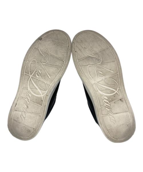 +DIANA（プラスダイアナ）+DIANA (プラスダイアナ) パールボタン付きスニーカー ブラック×ホワイト サイズ:24.5cmの古着・服飾アイテム