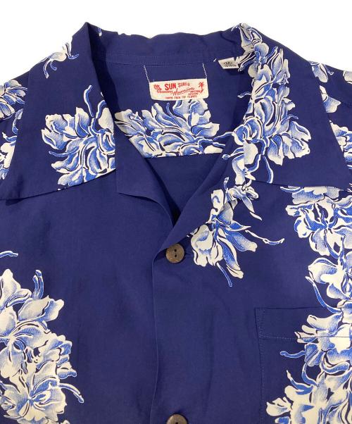 Sun Surf（サンサーフ）Sun Surf (サンサーフ) HINOYA EXCLUSIVE S/S RAYON HAWAIIAN SHIRT ネイビー サイズ:Mの古着・服飾アイテム