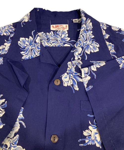 Sun Surf（サンサーフ）Sun Surf (サンサーフ) HINOYA EXCLUSIVE S/S RAYON HAWAIIAN SHIRT ネイビー サイズ:Mの古着・服飾アイテム