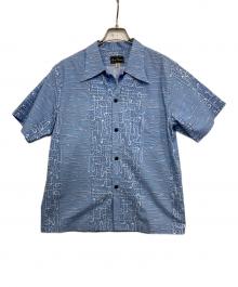 Dry Bones（ドライボーンズ）の古着「BUBBBLE S/S Open Shirt」｜スカイブルー