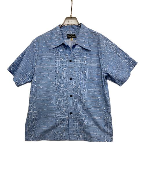 Dry Bones（ドライボーンズ）Dry bones (ドライボーンズ) BUBBBLE S/S Open Shirt スカイブルー サイズ:Mの古着・服飾アイテム