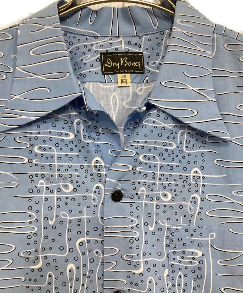 Dry Bones（ドライボーンズ）Dry bones (ドライボーンズ) BUBBBLE S/S Open Shirt スカイブルー サイズ:Mの古着・服飾アイテム