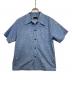 Dry bones（ドライボーンズ）の古着「BUBBBLE S/S Open Shirt」｜スカイブルー