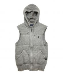 POLO RALPH LAUREN（ポロ・ラルフローレン）の古着「中綿ベスト」｜グレー