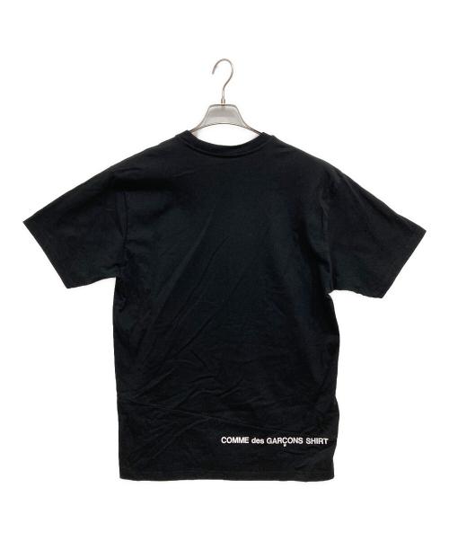 SUPREME（シュプリーム）SUPREME (シュプリーム) COMME des GARCONS SHIRT (コムデギャルソンシャツ) Split Box Logo Tee ブラック サイズ:Lの古着・服飾アイテム