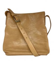 HIROFU（ヒロフ）の古着「レザーショルダーバッグ」｜ベージュ