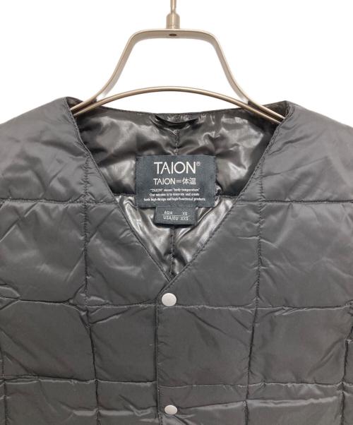 TAION（タイオン）TAION (タイオン) ダウンベスト ブラック サイズ:XSの古着・服飾アイテム