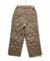 TAION (タイオン) ミリタリーワイドダウンパンツ ベージュ サイズ:S：6000円