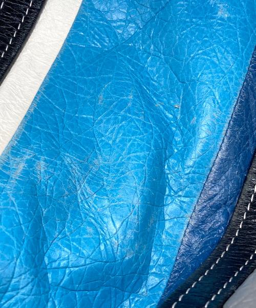 BALENCIAGA（バレンシアガ）BALENCIAGA (バレンシアガ) Bazar Shopper Tote Bag ブルー×ホワイトの古着・服飾アイテム