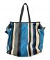 BALENCIAGA（バレンシアガ）の古着「Bazar Shopper Tote Bag」｜ブルー×ホワイト