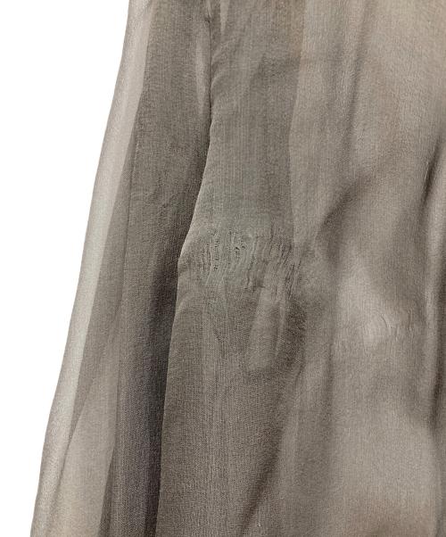 DOLCE & GABBANA（ドルチェ＆ガッバーナ）DOLCE & GABBANA (ドルチェ＆ガッバーナ) シアーボウタイブラウス グレー サイズ:40の古着・服飾アイテム