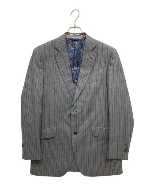 ETRO（エトロ）ETRO (エトロ) セットアップスーツ グレー×ブルー サイズ:50の古着・服飾アイテム