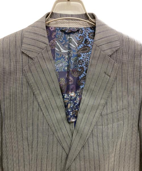ETRO（エトロ）ETRO (エトロ) セットアップスーツ グレー×ブルー サイズ:50の古着・服飾アイテム