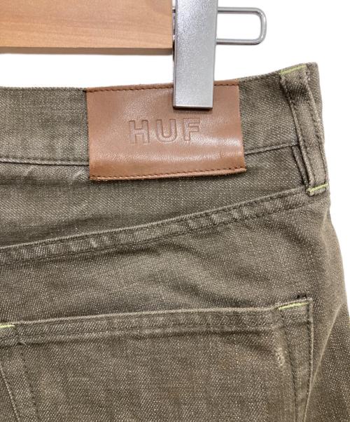 HUF（ハフ）HUF (ハフ) デニムパンツ カーキ サイズ:W30の古着・服飾アイテム