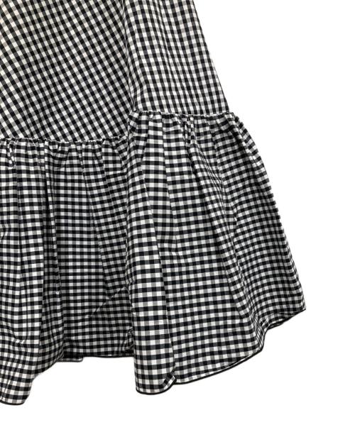 FOXEY NEWYORK（フォクシーニューヨーク）FOXEY NEWYORK (フォクシーニューヨーク) ギンガムスカート ブラック×ホワイト サイズ:40の古着・服飾アイテム
