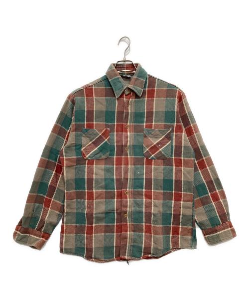 big mac（ビッグマック）BIG MAC (ビッグマック) 80'sチェックネルシャツ グリーン×レッド サイズ:不明の古着・服飾アイテム