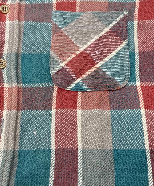 big mac（ビッグマック）BIG MAC (ビッグマック) 80'sチェックネルシャツ グリーン×レッド サイズ:不明の古着・服飾アイテム