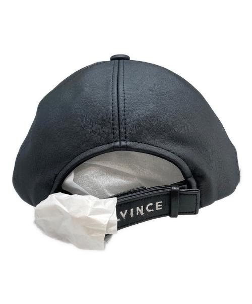 MLVINCE（メルヴィンス）MLVINCE (メルヴィンス) FAUX LEATHER CAP ブラックの古着・服飾アイテム