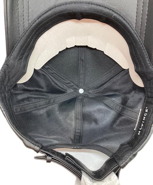 MLVINCE（メルヴィンス）MLVINCE (メルヴィンス) FAUX LEATHER CAP ブラックの古着・服飾アイテム
