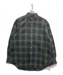 RALPH LAUREN（ラルフローレン）の古着「チェックBDシャツ」｜ネイビー×グリーン
