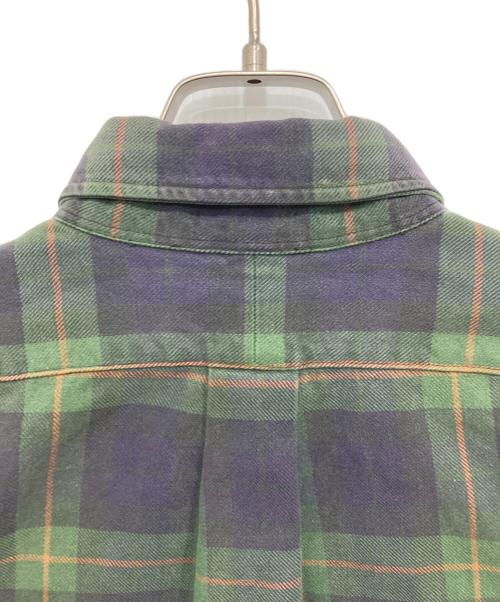 RALPH LAUREN（ラルフローレン）RALPH LAUREN (ラルフローレン) チェックBDシャツ ネイビー×グリーン サイズ:Lの古着・服飾アイテム