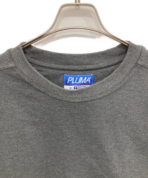 PLUMA BY RUSSELL ATHLETIC（ラッセルアスレティック）PLUMA BY RUSSELL ATHLETIC (ラッセルアスレティック) クルーネックスウェット グレー サイズ:XLの古着・服飾アイテム