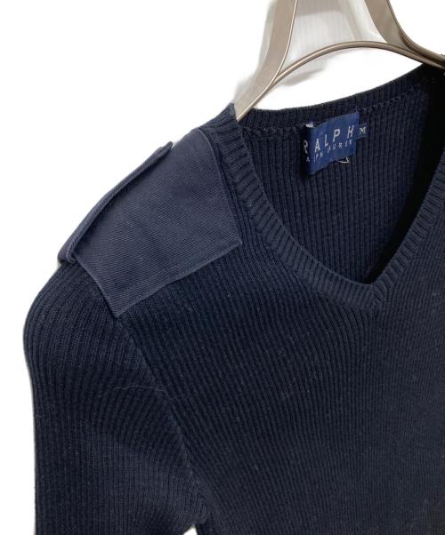 POLO RALPH LAUREN（ポロ・ラルフローレン）POLO RALPH LAUREN (ポロ・ラルフローレン) コマンドセーター ネイビー サイズ:Mの古着・服飾アイテム