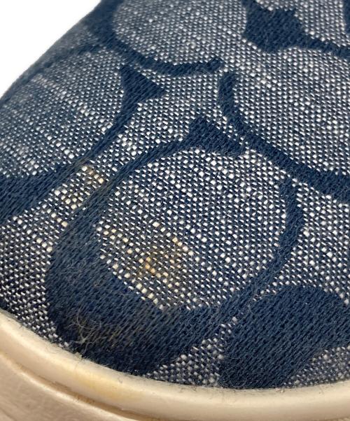 COACH（コーチ）COACH (コーチ) CLIP SIG HIGHTOP ハイカットスニーカー ネイビー サイズ:23cmの古着・服飾アイテム